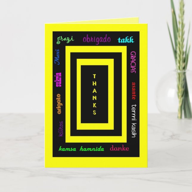 Tarjeta De Agradecimiento Gracias (UCB) - Muchas gracias (Anverso)