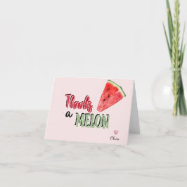Tarjeta De Agradecimiento Gracias un Melón | Sandía | Cumpleaños 