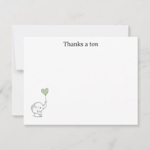 Tarjeta de agradecimiento “Gracias un montón”