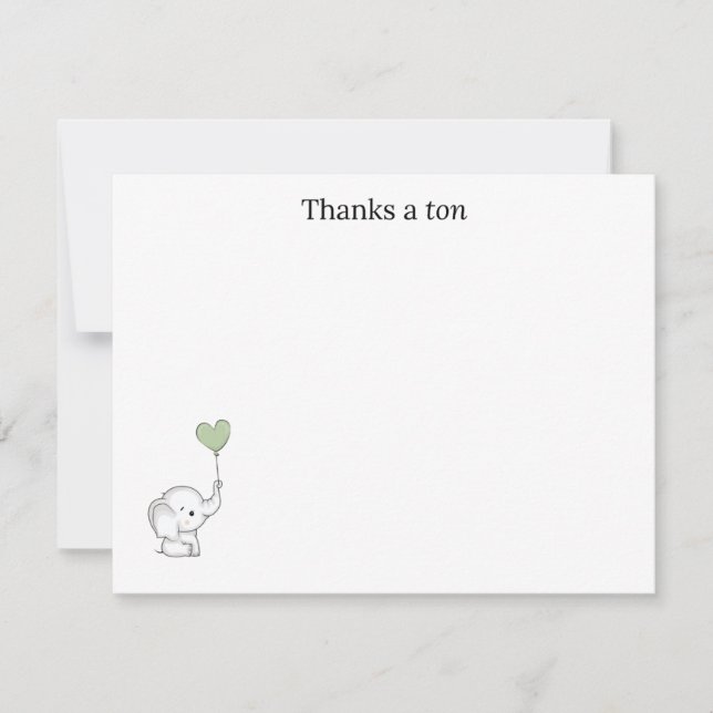 Tarjeta de agradecimiento “Gracias un montón” (Anverso)