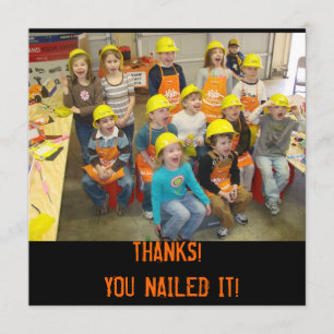 TARJETA DE AGRADECIMIENTO ¡GRACIAS!  ¡USTED LO CLAVÓ!