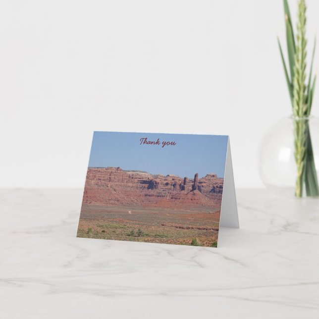 Tarjeta De Agradecimiento Gracias - Valle de los Dioses (Anverso)