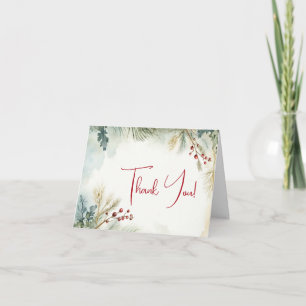 Tarjeta De Agradecimiento Gracias   Vegetación acuática de invierno