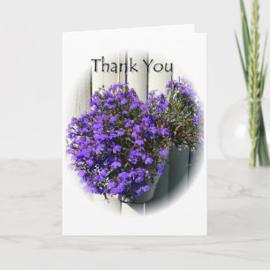 Tarjeta De Agradecimiento Gracias Verbena