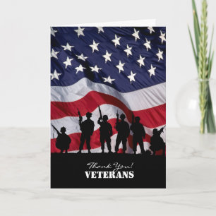 Tarjeta De Agradecimiento Gracias Veteranos