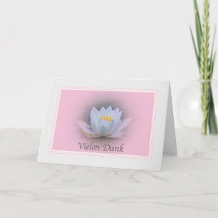 Tarjeta De Agradecimiento Gracias, Vielen Dank, alemán
