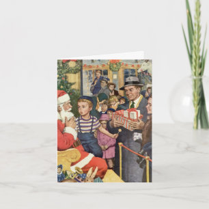 Tarjeta De Agradecimiento Gracias Vintage de Navidad