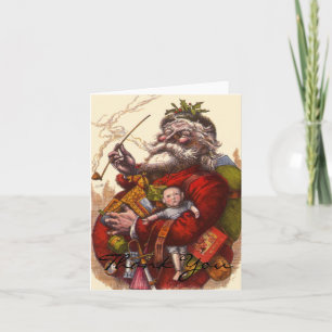 Tarjeta De Agradecimiento Gracias Vintage de Navidad