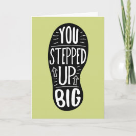 Tarjeta De Agradecimiento Gracias Voluntario - ¡Te Has Levantado Mucho!