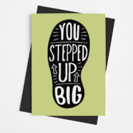 Tarjeta De Agradecimiento Gracias Voluntario - ¡Te Has Levantado Mucho! Grac