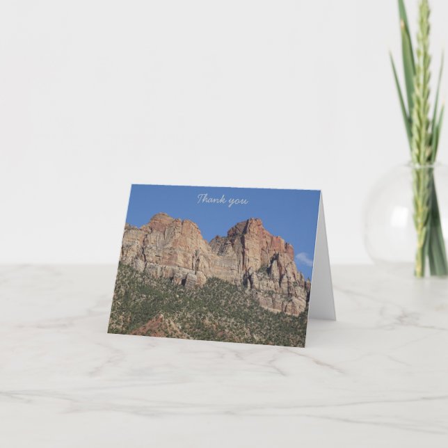 Tarjeta De Agradecimiento Gracias - Zion (Anverso)