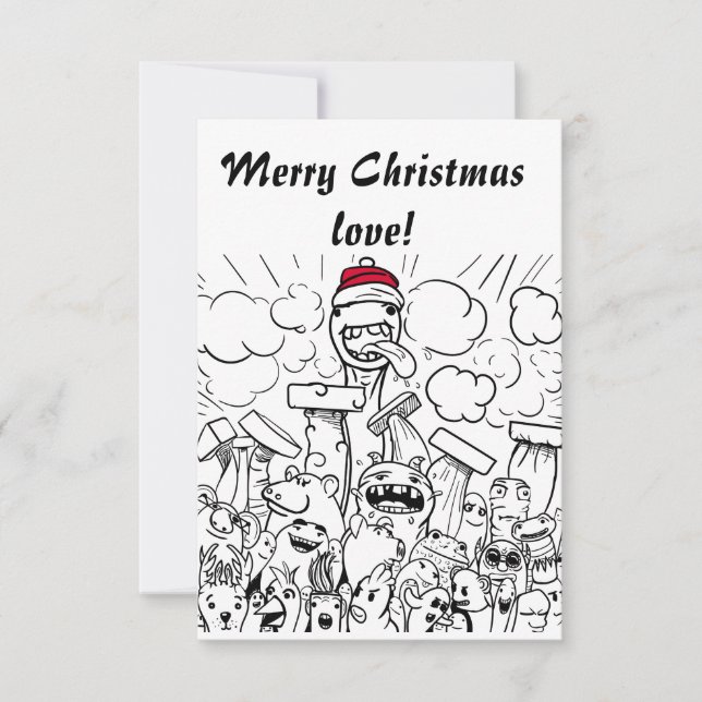 Tarjeta De Agradecimiento  Gracioso (Anverso)