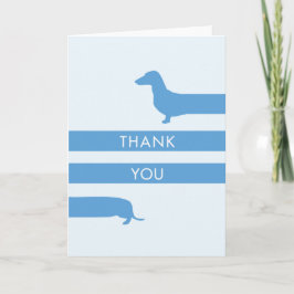 Tarjeta De Agradecimiento Gracioso Dachshund Gracias
