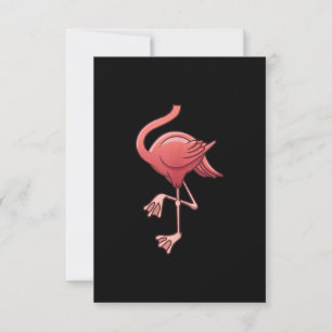 Tarjeta De Agradecimiento Gracioso disfraz flamingo sin cabeza de Guay Hallo