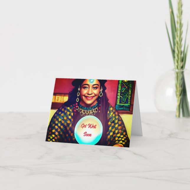 Tarjeta De Agradecimiento Gracioso Get Well Card (Anverso)