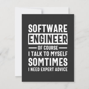 Tarjeta De Agradecimiento Gracioso regalo de ingeniero de software de progra