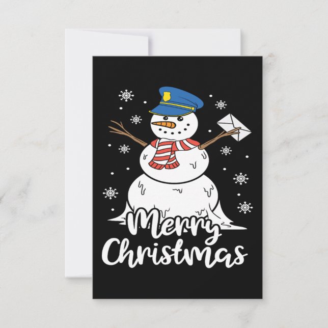 Tarjeta De Agradecimiento Gracioso regalo de navidad para navidades de Postm (Anverso)
