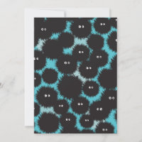 Graciosos monstruos esponjosos negros