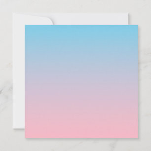 Tarjeta De Agradecimiento Gradiente azul y rosa