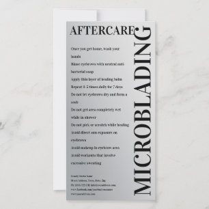 Tarjeta De Agradecimiento Gradiente mínimo gris Metalizado de microblando po