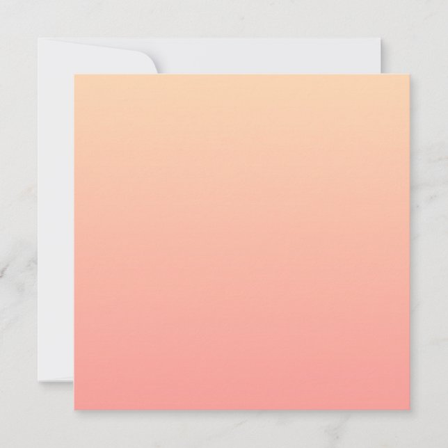 Tarjeta De Agradecimiento Gradiente rosa y rosa (Anverso)