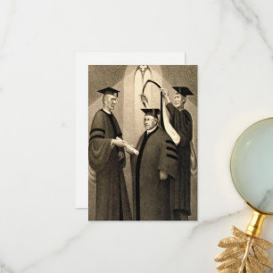 Tarjeta De Agradecimiento Grado honorario, 1938 por Grant Wood