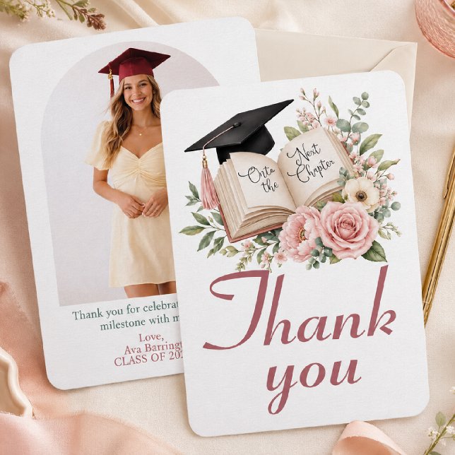 Tarjeta De Agradecimiento Graduación, Al Siguiente Capítulo (Subido por el creador)