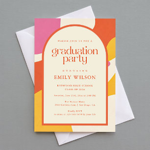 Tarjeta De Agradecimiento Graduación con Escritura Elegante Rústica Retro Vi