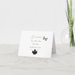 Tarjeta De Agradecimiento Graduación con nombre personalizado fecha y califi