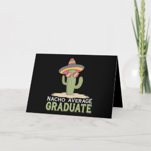 Tarjeta De Agradecimiento Graduación de Cactus de Graduado Promedio de Nacho