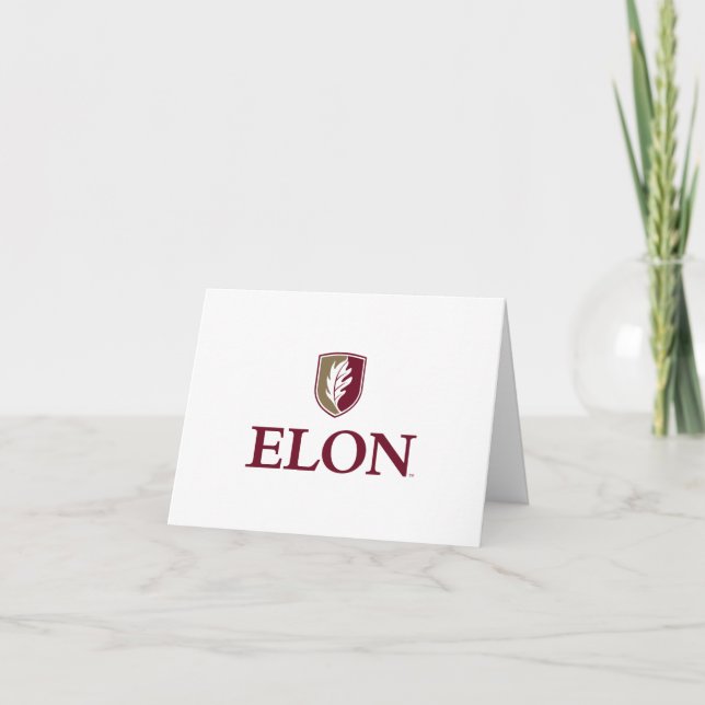 Tarjeta De Agradecimiento Graduación de Elon (Anverso)