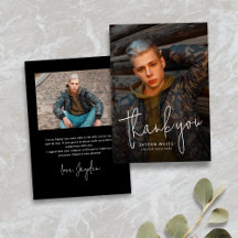 Graduación de fotos de escritura moderna y negra 2