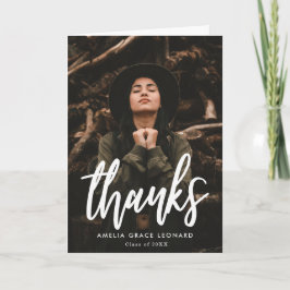 Tarjeta De Agradecimiento Graduación de fotos por secuencias de comandos