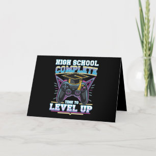 Tarjeta De Agradecimiento Graduación de Juegos de Escuela Secundaria Complet