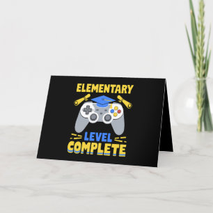 Tarjeta De Agradecimiento Graduación de jugador de juegos completa de nivel
