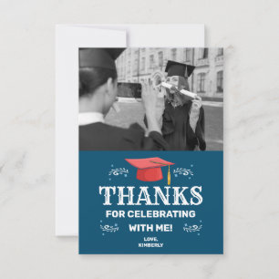 Tarjeta De Agradecimiento Graduación de la foto