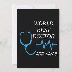 Tarjeta De Agradecimiento Graduación de médico personalizado mejor apreciaci