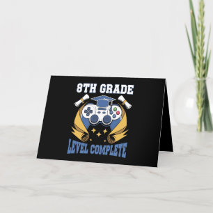 Tarjeta De Agradecimiento Graduación de nivel de 8º grado completa para juga
