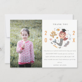 Tarjeta De Agradecimiento Graduación de preescolar de niños bajo el agua sir