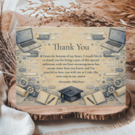 Tarjeta De Agradecimiento Graduación en Ingeniería de Software