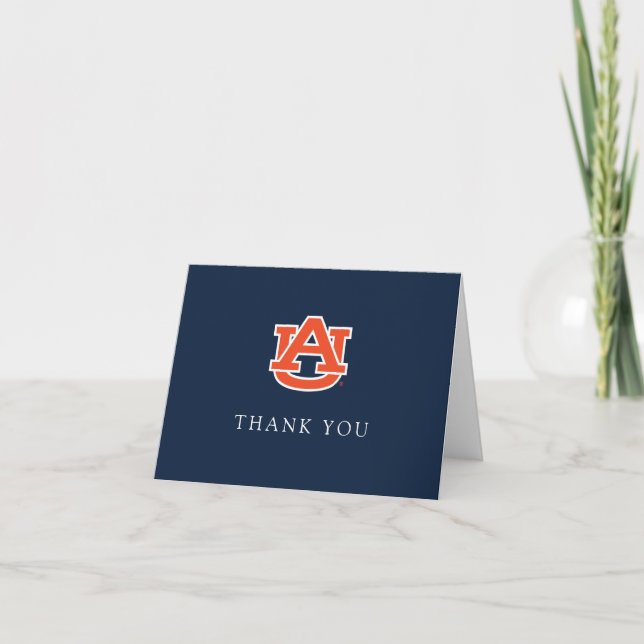 Tarjeta De Agradecimiento Graduación en la Universidad Auburn - Tigres Aubur (Anverso)