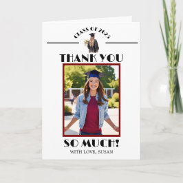 Tarjeta De Agradecimiento Graduación (Evergreen/Mujer)