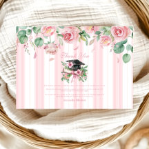 Graduación floral rosa de moda