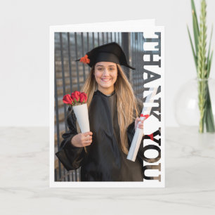 Tarjeta De Agradecimiento graduación graduado Foto Gracias