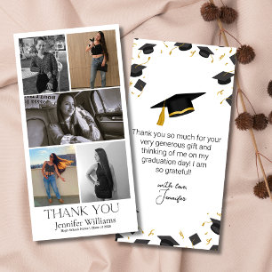 Tarjeta De Agradecimiento graduación moderna de guión 5 clase de fotografía