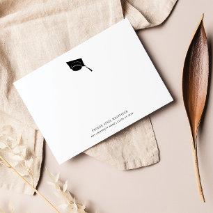 Tarjeta De Agradecimiento Graduación simple Clásica Clase de Grad Cap