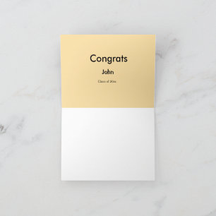 Tarjeta De Agradecimiento graduado chico añadir nombre felicitaciones fecha 