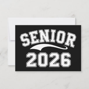 Tarjeta De Agradecimiento Graduado de la promoción 2026 Clase de 26
