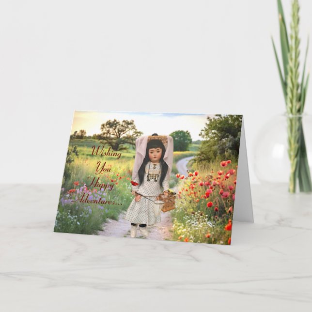 Tarjeta De Agradecimiento Graduado plegado/Viaje/Nuevo movimiento/tarjeta de (Anverso)