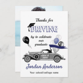 Tarjeta De Agradecimiento Gradualmente Gracias Por El Desfile De Graduación